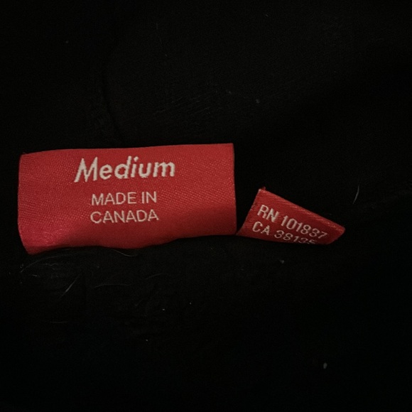 Supreme Black Hoodie with Studded Logo - Picture 6 of 6